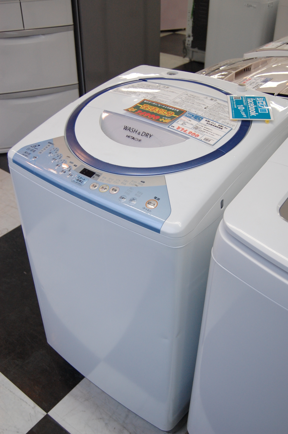 洗濯8.0kg 乾燥4.0kg　全自動洗濯乾燥機