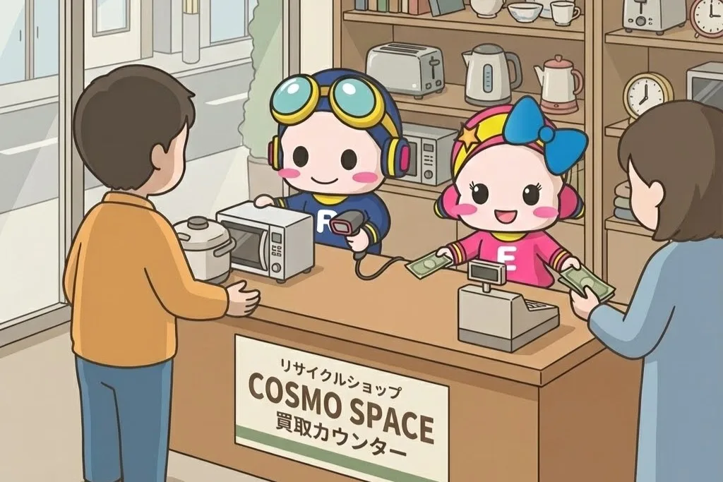 コスモスペース店舗での販売画像