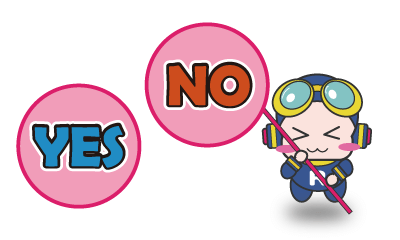 りゆーすくんがYESorNOを持っている画像