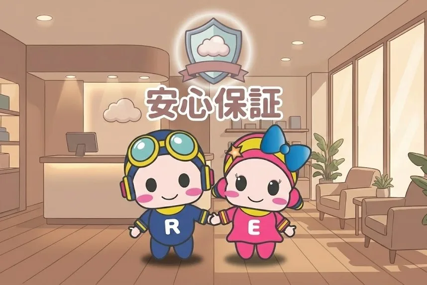 安心保証を表現しているコスモスペースのキャラクター