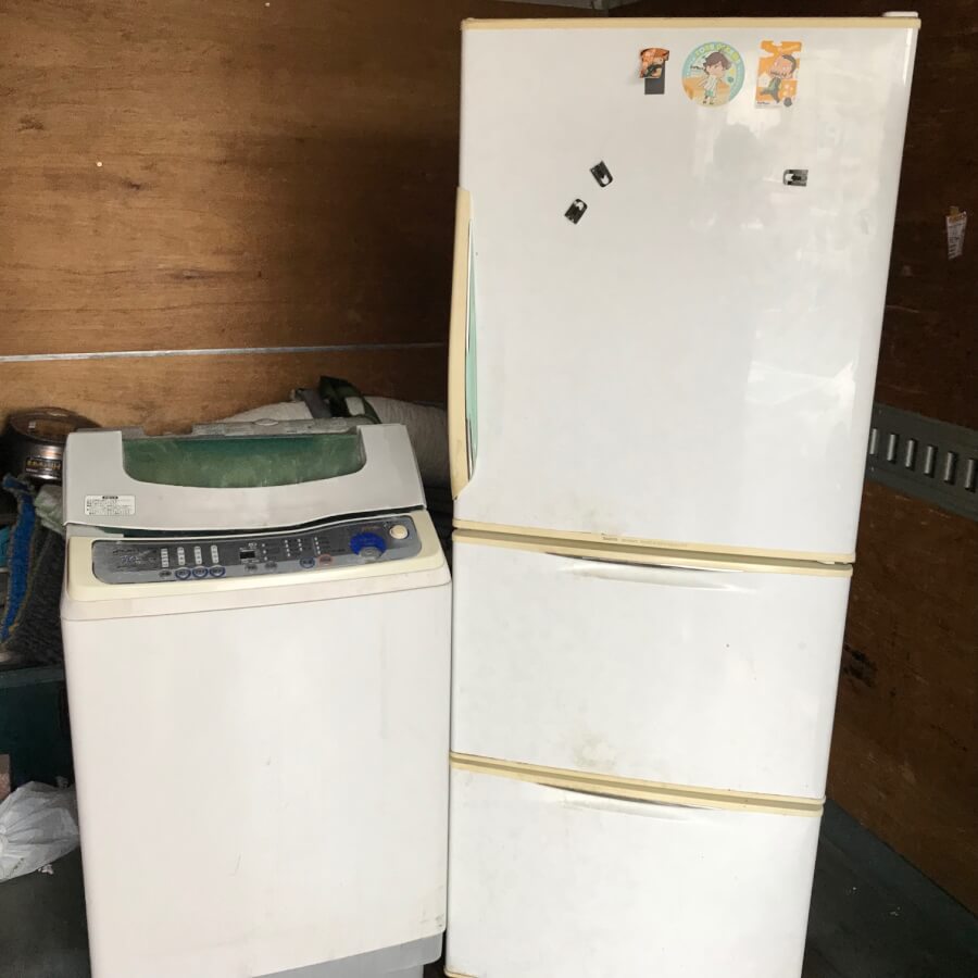 八王子市で冷蔵庫と洗濯機の家電リサイクル処分